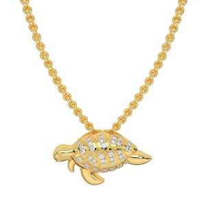 Terry Turtle  Diamond Pendant