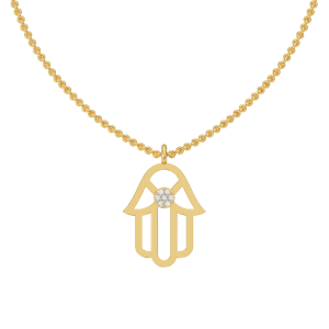  Hamsa Diamond Charm Pendant