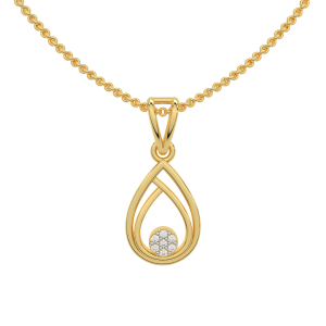 Pear Diamond Drop Pendant