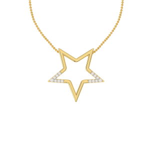 Star Shaped Diamond Pendant