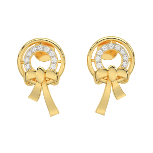 Knotted Diamond Studs