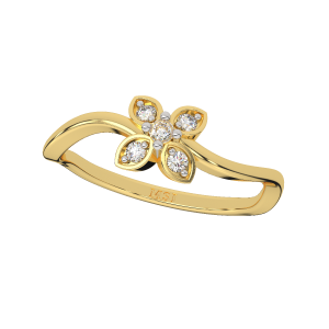  Ethereal Flower Diamond Ring