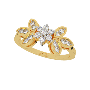 Happy Moments Floral Diamond Ring