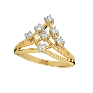 Golden Maze Fashion Diamond Ring