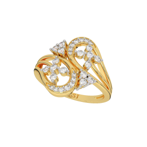 Twin Twig Diamond Ring