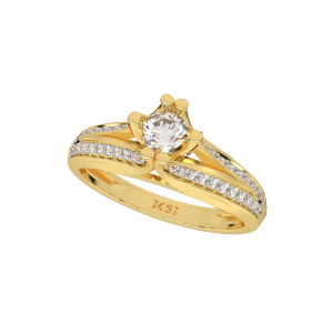 Stylish Solitaire Diamond Ring