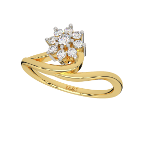 Floral Sway  Diamond Ring