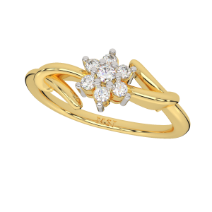 Floral Aura Diamond Ring