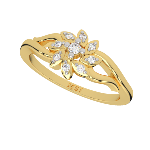 Glorious Flower Diamond Ring