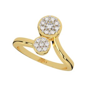 You & I Gold Diamond Ring