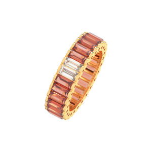 Wine infinity bugette ring