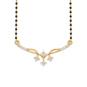 Stunning Diamond Mangalsutra Pendant