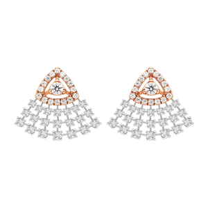 Pyramid Diamond Earrings