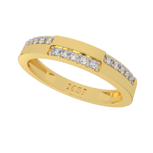 Zigzag Diamond Men's Band