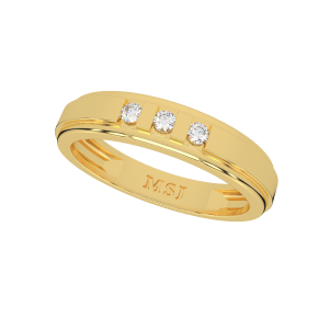 Leveled Diamond Band 