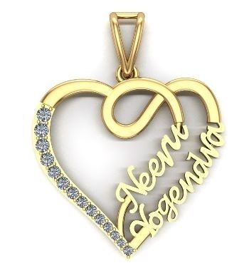 Name Personalized  Gold Pendant