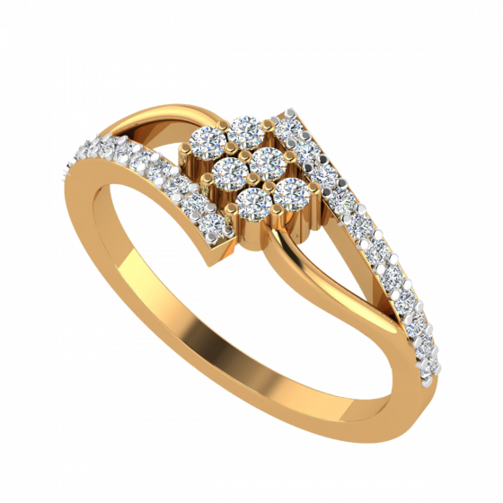 The Gleaming Line Diamond Ring