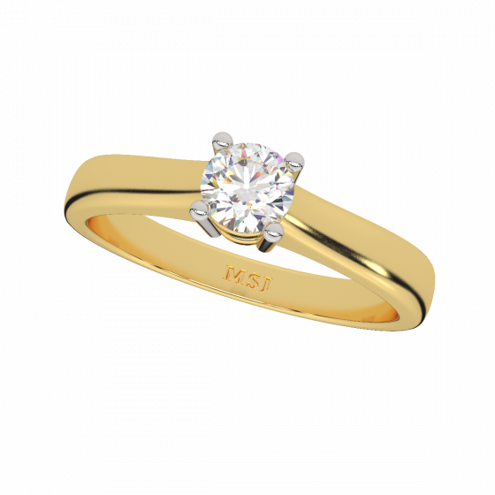 The Key Solitaire Gold Diamond Solitaire Ring