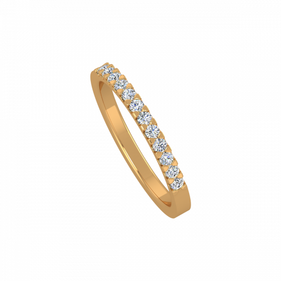 The Glitter Tale Gold Diamond Ring