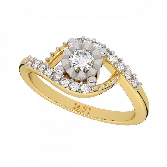 The Miraculous Round Gold Diamond Ring
