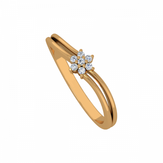 The Floral Perfection Gold Diamond Ring