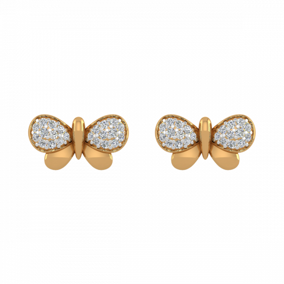 The Cutest Fly Diamond Stud Earrings