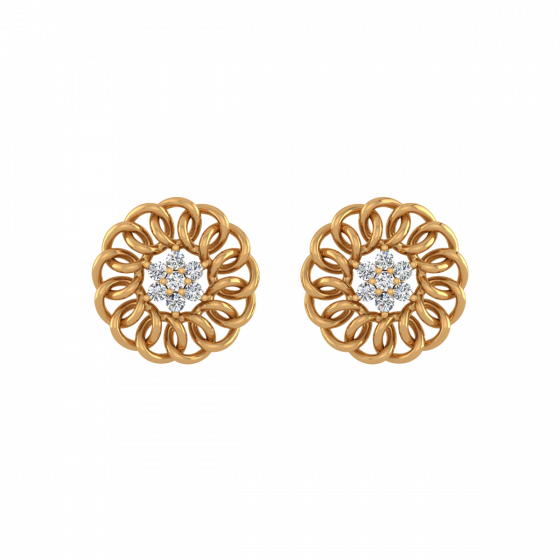 The Blossom Diamond Stud Earrings