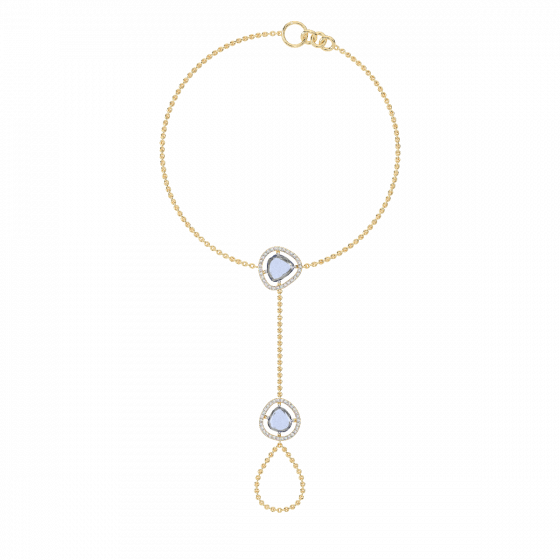 The Unshaped Gems and Diamonds Chain ring and Bracelet