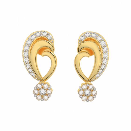 The Fantastic Gold Diamond Earrings