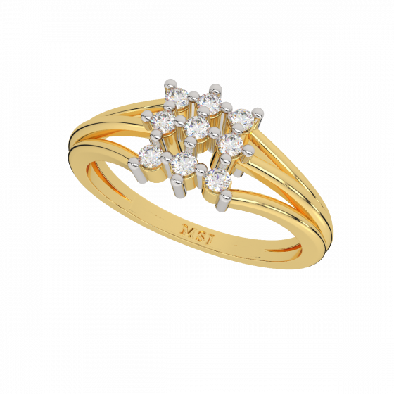 The Diamonds Spectrum Gold Diamond Ring