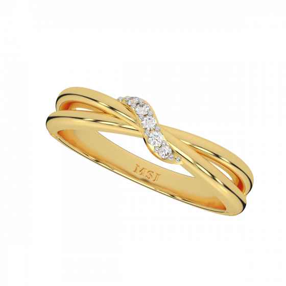 The Twinkle Gold Diamond Ring