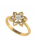 Spring In Everything Floral Diamond Ring