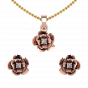 The Tiny Flower Diamond Pendant Set