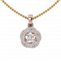 The Floral Whirl Diamond Pendant Set