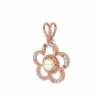 The Inflorescence Gold Diamond Pearl Pendant