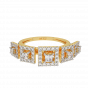 The Squares Encase Gold Diamond Ring