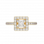 The Sweet Square Gold Diamond Ring