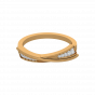 The Sweet Sleek Gold Diamond Ring