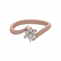Simply Floral Gold Diamond Ring