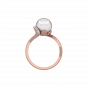 The Pearl Pebble Gold Diamond & Pearl Ring