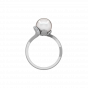 The Pearl Pebble Gold Diamond & Pearl Ring