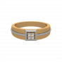 The Club Square Gold Diamond Men's Ring