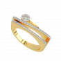 The Waves Entwined Gold Diamond Ring