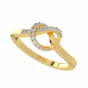 Flow Free Gold Diamond Ring