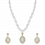 Designer Gold & Diamond Filigree Necklace Set