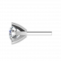 A Quarter Carats Solitaire Diamond Earrings Studs