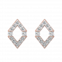 The Geometrical Glory Diamond Stud Earrings