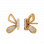 The Mystique Fly Diamond Stud Earrings