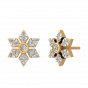 The Floral Act Diamond Stud Earrings