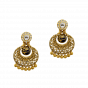 Bridal Gold Necklace Set With Enamel & Floral Motif